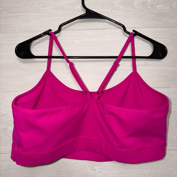 Torrid Plus Size Hot Pink Strappy Sports Bra Wireless Medium Support Activewear - Picture 5 of 5